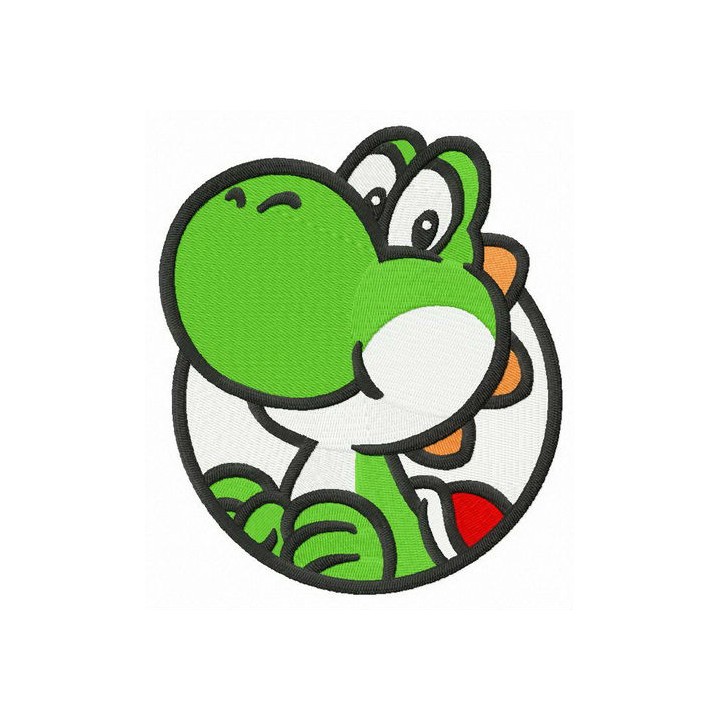 Cute dinosaur Yoshi embroidery design - Embroidery Design