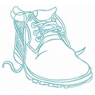 Autumn boot embroidery design - Embroidery Design