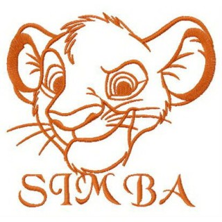 Little jungle king embroidery design - Embroidery Design