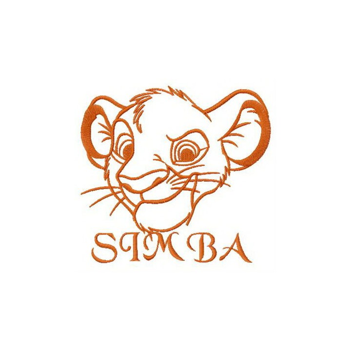 Little jungle king embroidery design - Embroidery Design