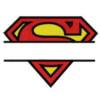 Superman monogram embroidery design - Embroidery Design