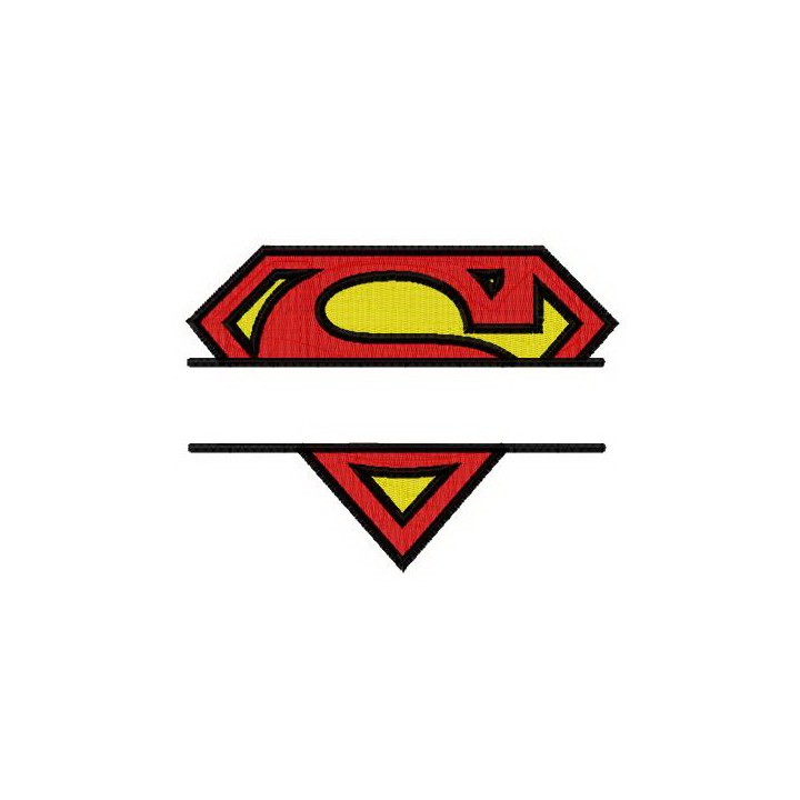 Superman monogram embroidery design - Embroidery Design