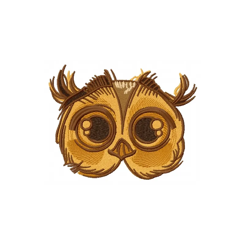 Cute owl 6 embroidery design preview showing detailed stitching pattern for embroidery machines