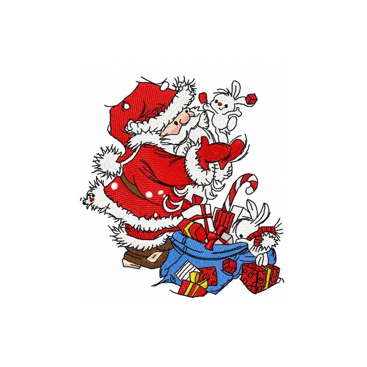 Presents for bunnies 4 embroidery design - Embroidery Design