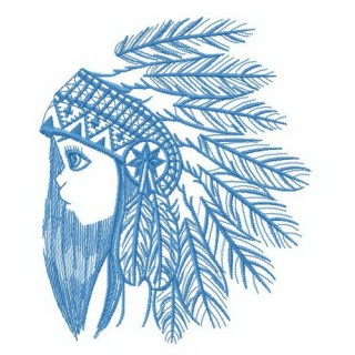 Granddaughter of tribal chief embroidery design - Embroidery Design