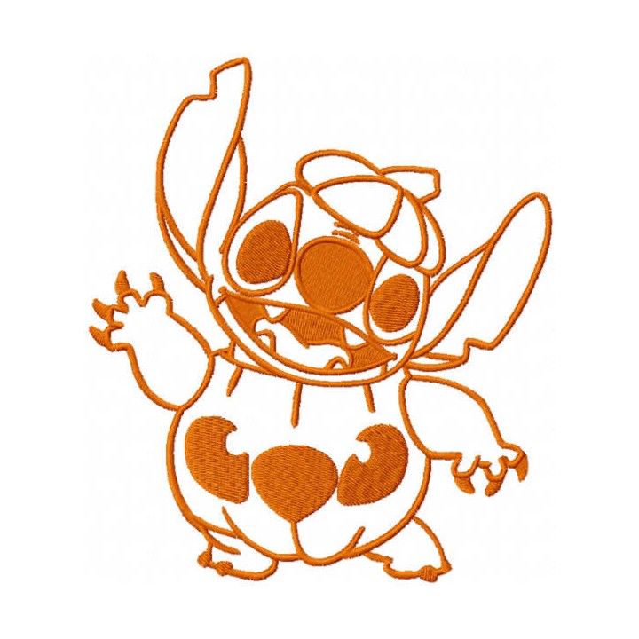 Pumpkin stitch embroidery design - Embroidery Design