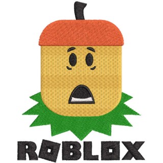 Bloxtober with roblox logo embroidery design - Embroidery Design