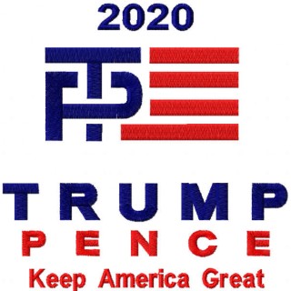 Trump Pence embroidery design - Embroidery Design
