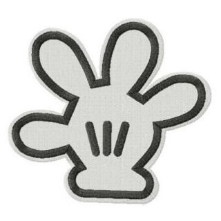 Mickey Mouse magic hand embroidery design - Embroidery Design