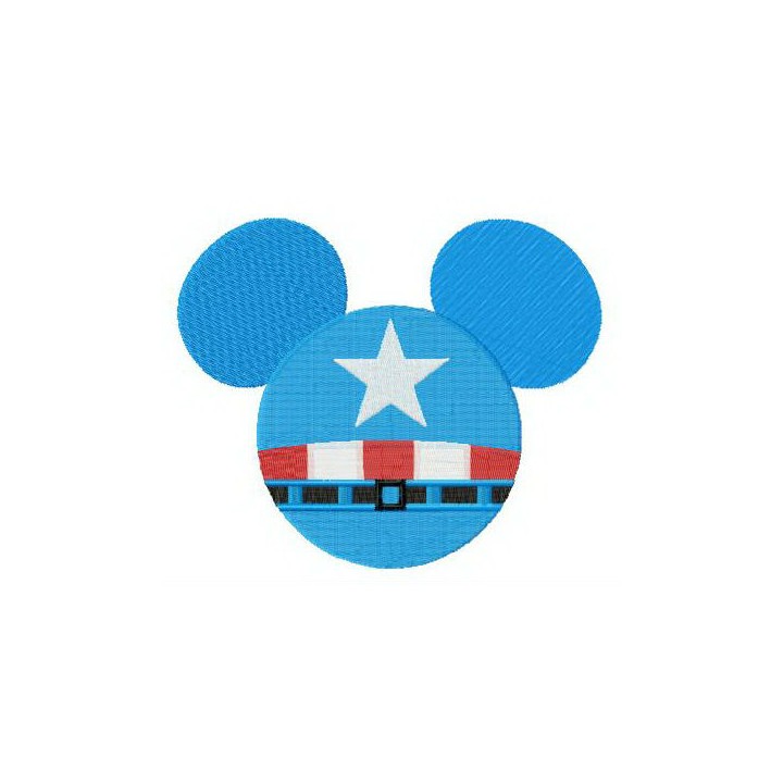 Captain Mickey embroidery design - Embroidery Design