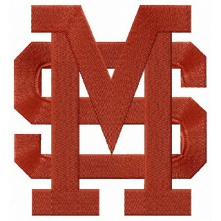Mississippi State Bulldogs alternative logo embroidery design - Embroidery Design
