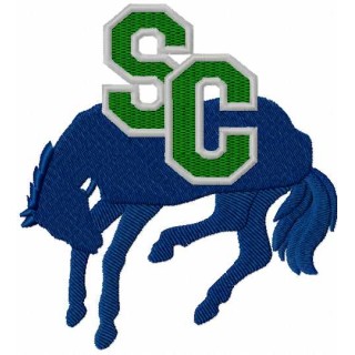 Swift Current Broncos logo 3 embroidery design - Embroidery Design