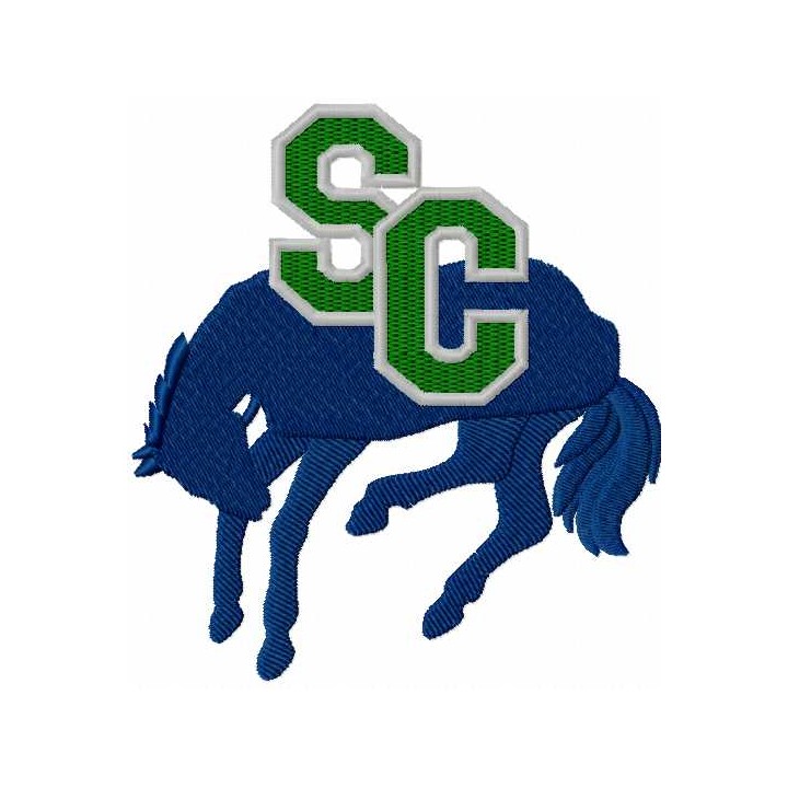 Swift Current Broncos logo 3 embroidery design - Embroidery Design