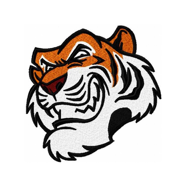 Tiger head 3 embroidery design - Embroidery Design