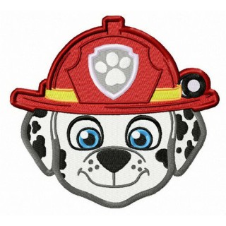 Dalmatian firefighter embroidery design - Embroidery Design