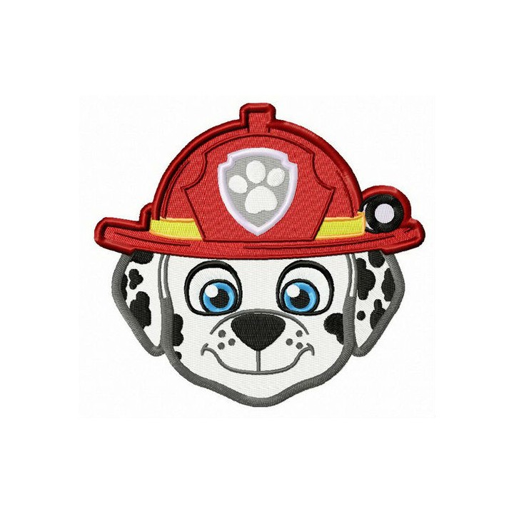 Dalmatian firefighter embroidery design - Embroidery Design