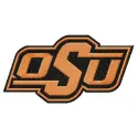 Oklahoma State Cowboys & Cowgirls Logo Stitching Pattern
