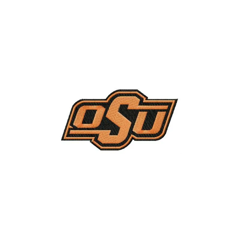 Oklahoma State Cowboys & Cowgirls Logo Stitching Pattern