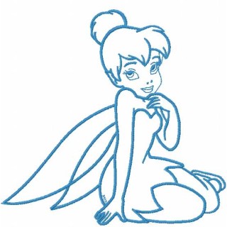 Tinkerbell 25 embroidery design - Embroidery Design