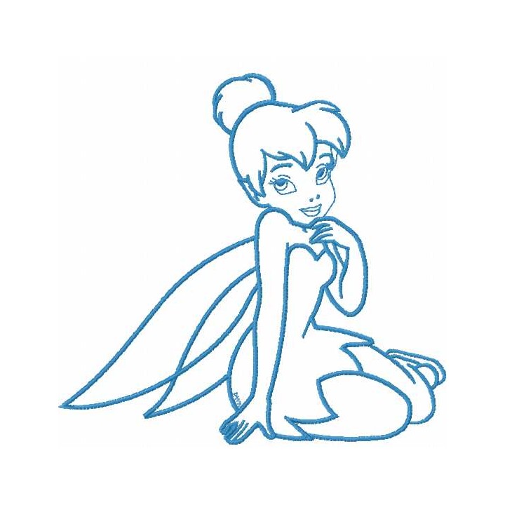 Tinkerbell 25 embroidery design - Embroidery Design