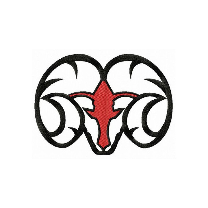 Winston-Salem State Rams logo embroidery design - Embroidery Design