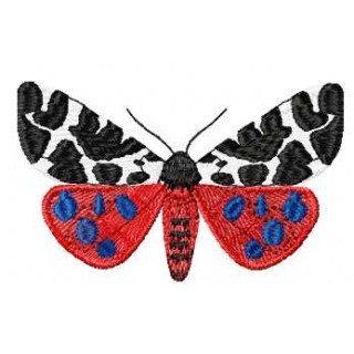 Arctia caja butterfly embroidery design - Embroidery Design