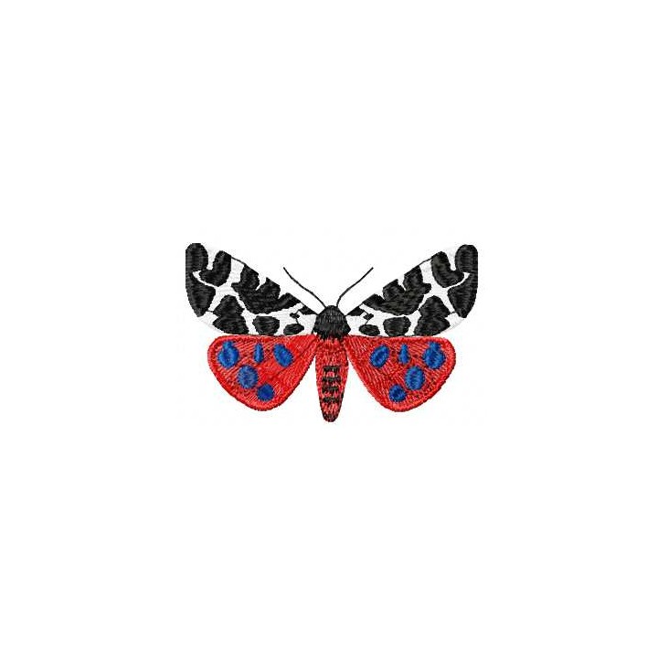Arctia caja butterfly embroidery design - Embroidery Design