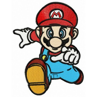 Mario, hurry up! embroidery design - Embroidery Design