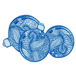 Christmas balls 2 embroidery design - Embroidery Design