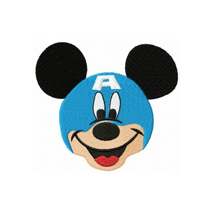 Mickey in Avengers helmet embroidery design - Embroidery Design