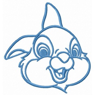Kind bunny Thumper embroidery design - Embroidery Design