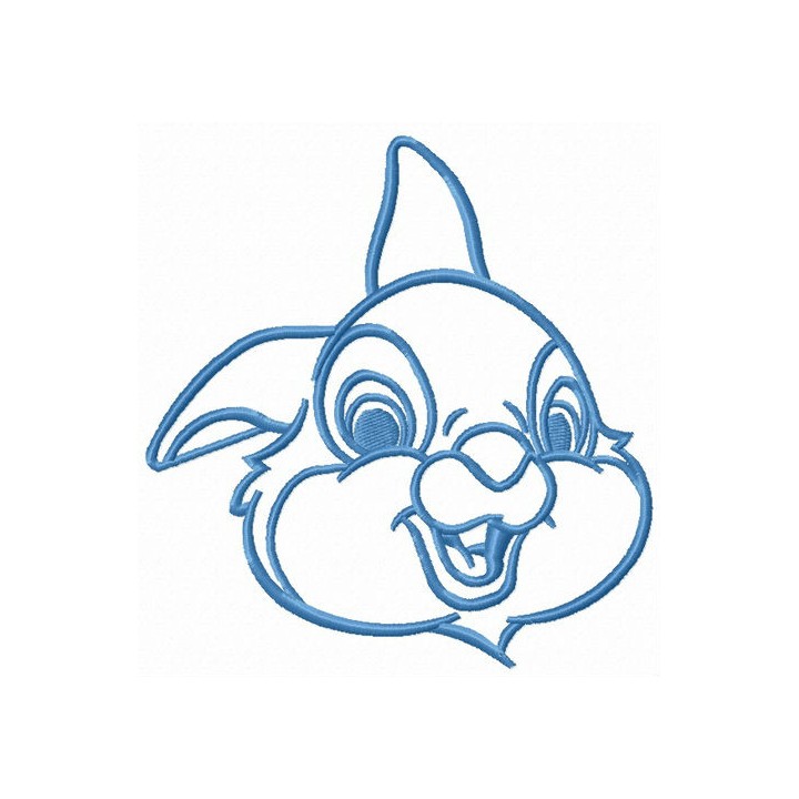 Kind bunny Thumper embroidery design - Embroidery Design