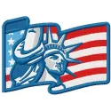 American Liberty 2 embroidery design featuring patriotic stitching pattern for Independence Day projects