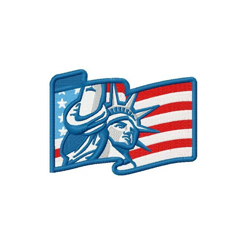 American Liberty 2 embroidery design featuring patriotic stitching pattern for Independence Day projects
