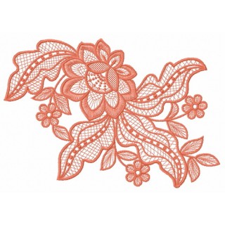 Lace flower 11 embroidery design - Embroidery Design