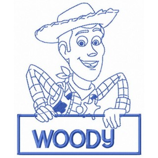 Woody with sign embroidery design - Embroidery Design
