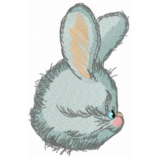 Bunny head embroidery design - Embroidery Design