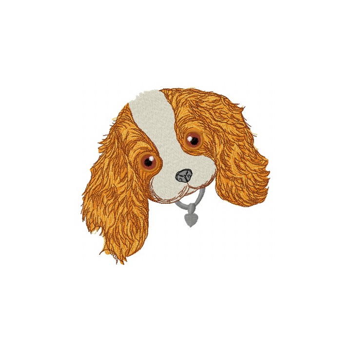 Cocker Spaniel head embroidery design - Embroidery Design