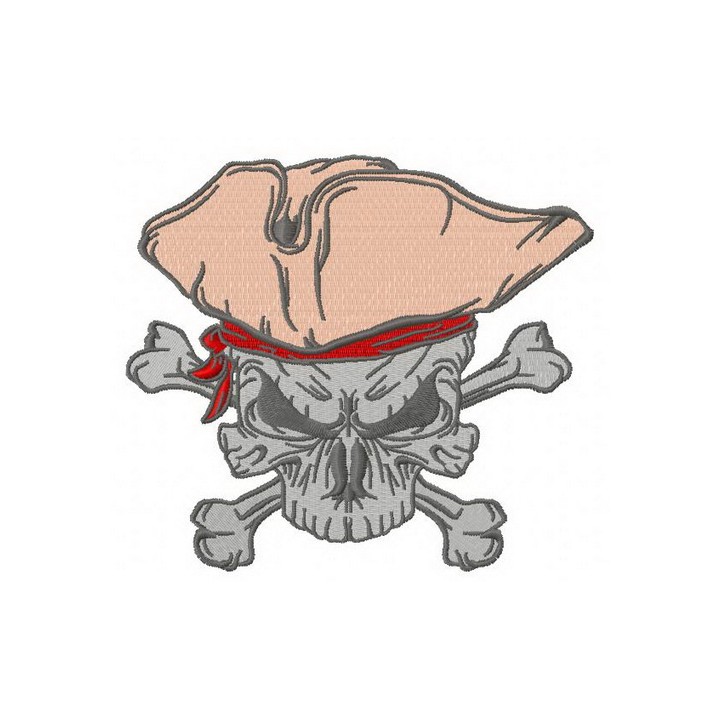Jolly Roger 5 embroidery design - Embroidery Design