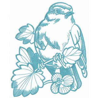 Forest singer embroidery design - Embroidery Design