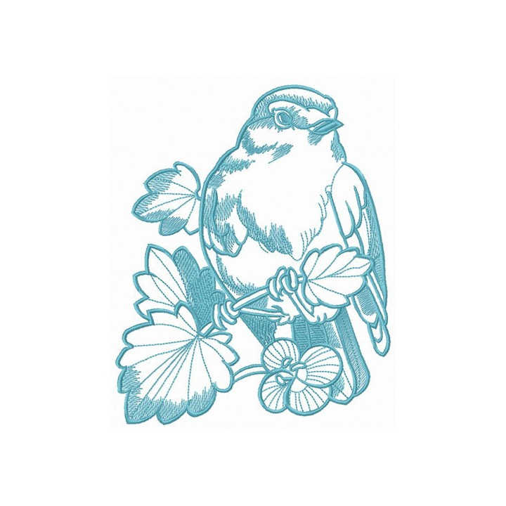 Forest singer embroidery design - Embroidery Design