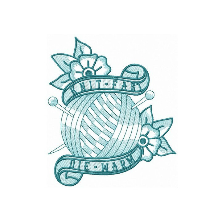 I love knitting embroidery design - Embroidery Design