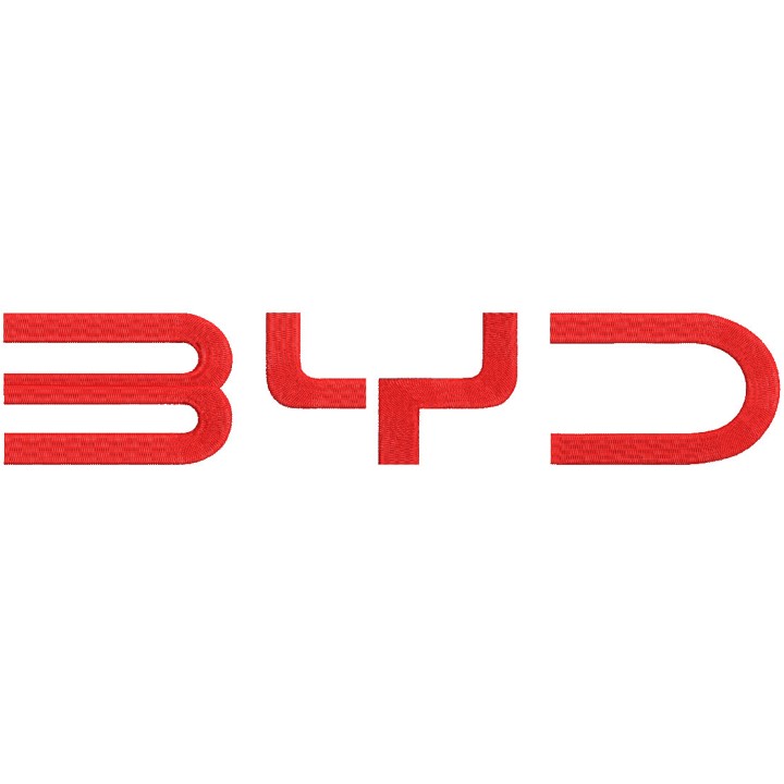 BYD classic logo embroidery design - Embroidery Design