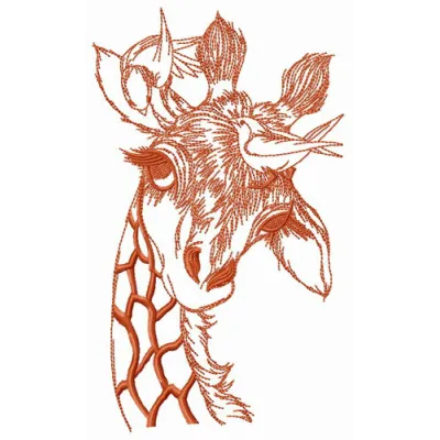 Thinking About Birds embroidery design preview showing stitched bird motif