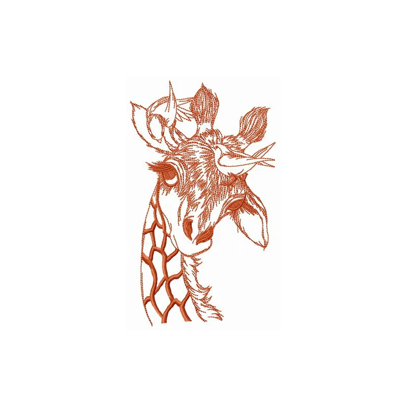Thinking About Birds embroidery design preview showing stitched bird motif