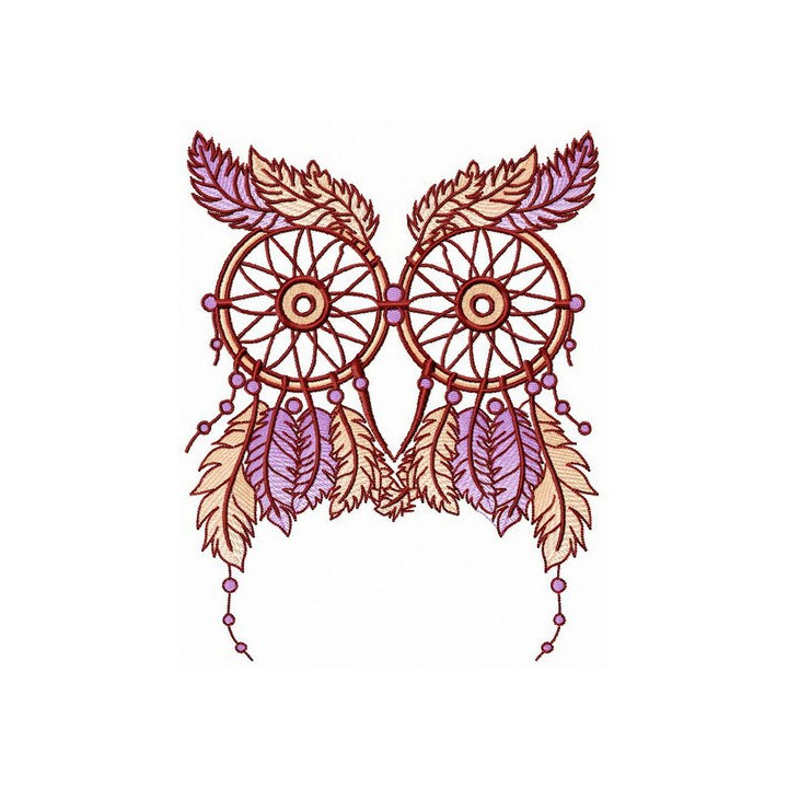 Owl eyes embroidery design - Embroidery Design