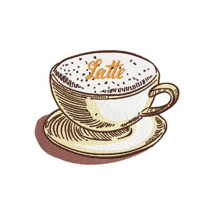 Latte 2 embroidery design - Embroidery Design