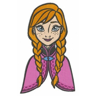 Young Anna embroidery design - Embroidery Design