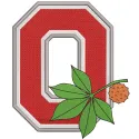 Ohio State Buckeyes Alternate Logo 1968 embroidery design featuring a bold, vintage-style logo in vibrant colors.