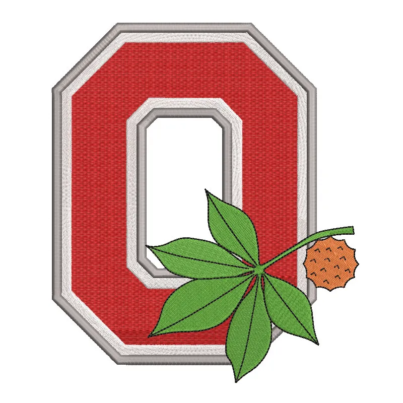 Ohio State Buckeyes Alternate Logo 1968 embroidery design featuring a bold, vintage-style logo in vibrant colors.